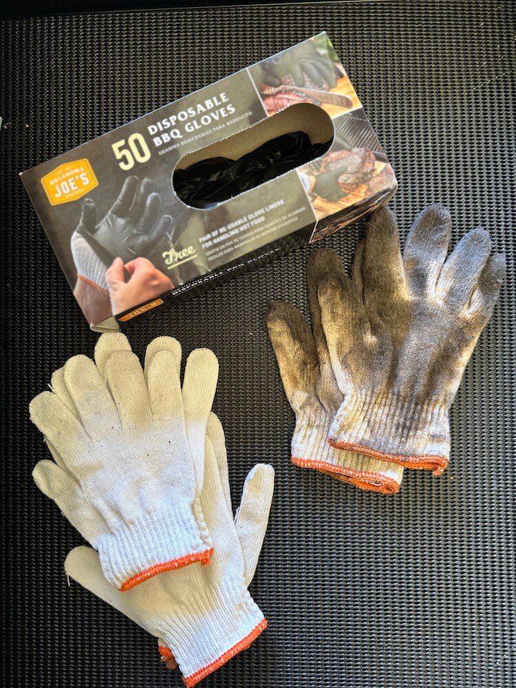 disposable barbecue gloves and glove liners
