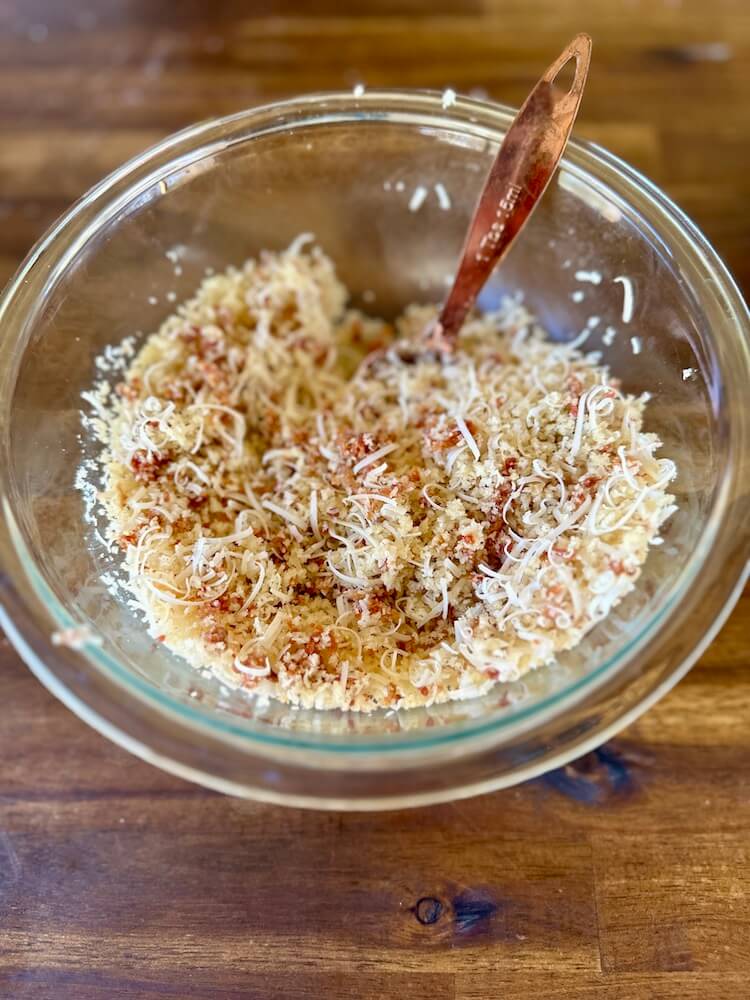 panko topping for smoked mac and cheese