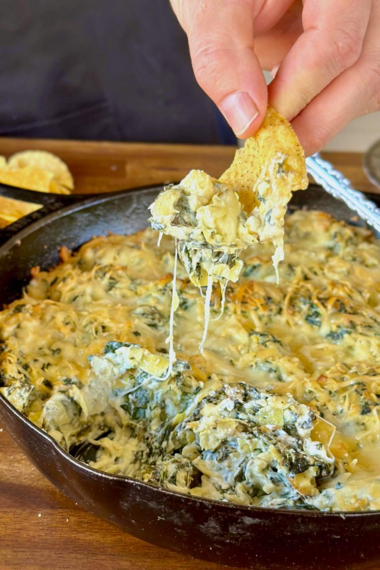 Smoked Spinach Artichoke Dip – Easy Traeger Appetizer!
