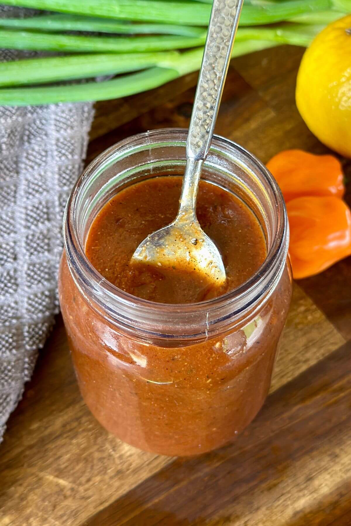 jerk bbq sauce in a jar
