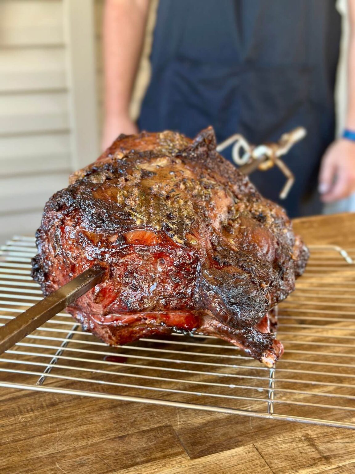 Prime Rib Roulade Rotisserie Prime Rib with Horseradish Garlic Butter Crust | Pellets and ...