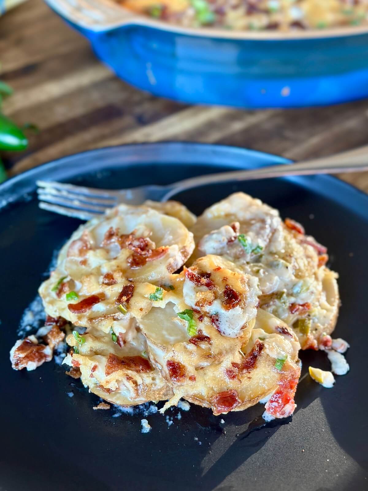 smoked scalloped potatoes