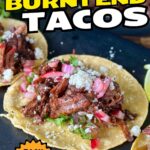 birria-style burnt end tacos with beef brisket burnt ends