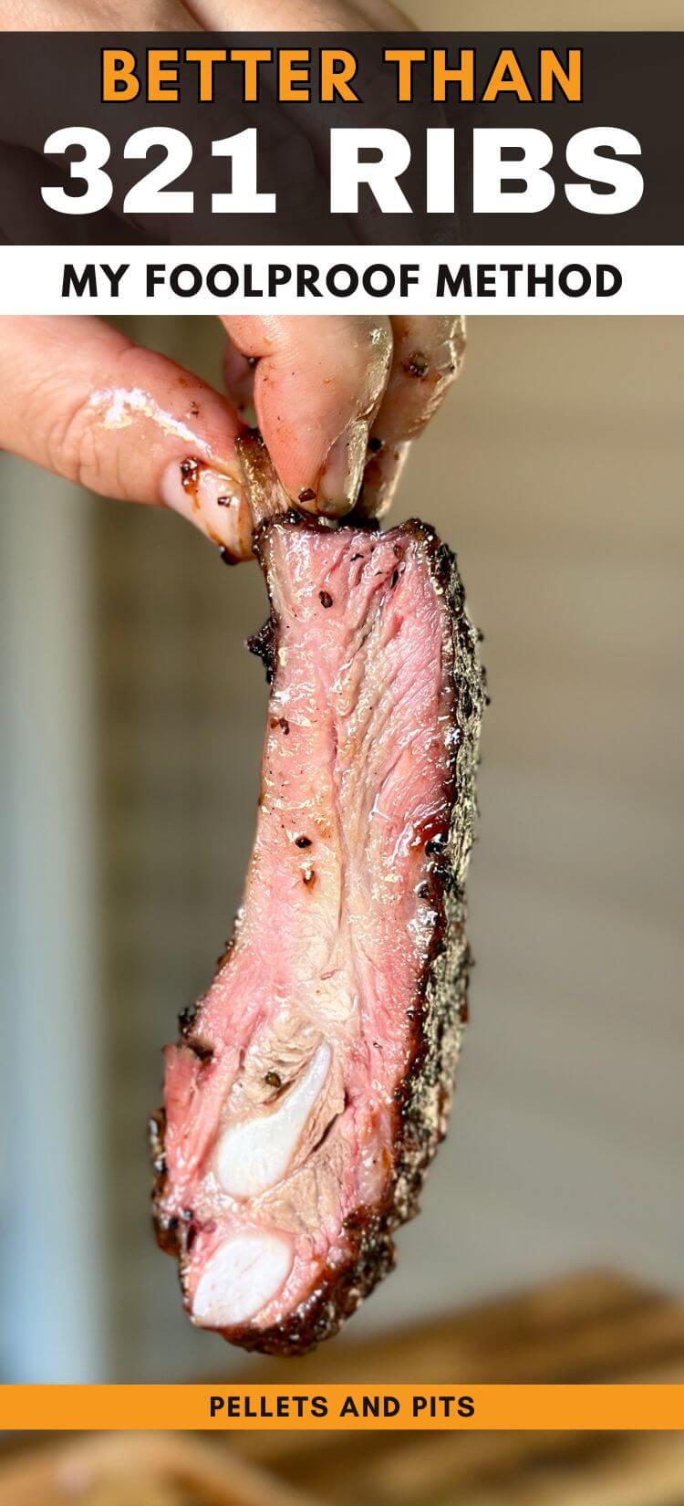 a smoked pork rib with barbecue sauce