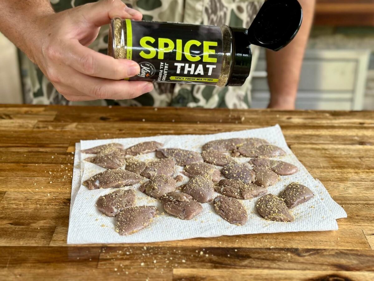 seasoning dove breasts with Spice That all purpose seasoning