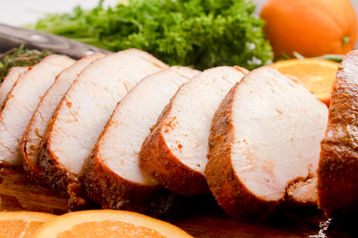 sliced smoked turkey breast